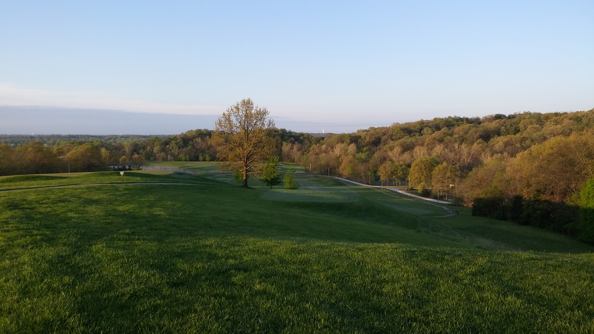 View looking over course